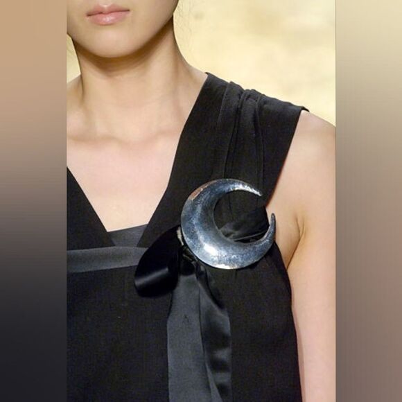 Dries Von Noten mocha brown floral size 38 runaway dress - Picture 5 of 9